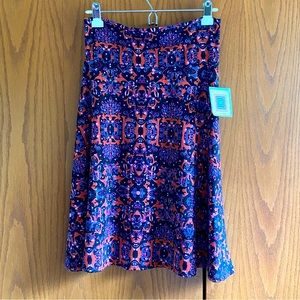 Azure A-Line, Knee-Length Skirt